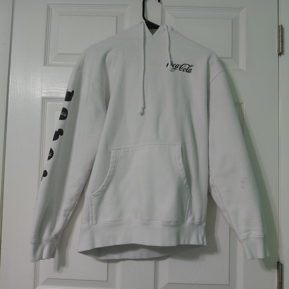 Walt Disney World Resort Mickey Mouse White S Coca-Cola Graphic Sweatshirt Size